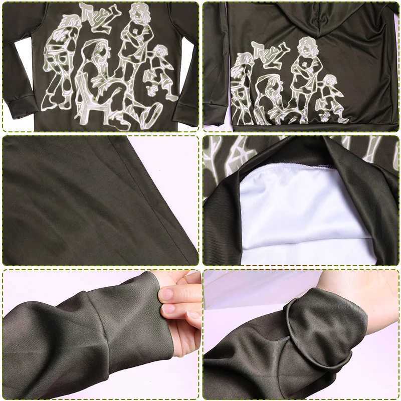 Y2K womens hoodie trend printed oversized sportswear unisex loose O-neck hoodie comfortable mens zipper X241207