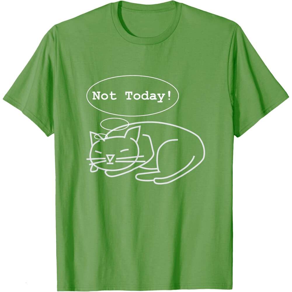 T shirt for Mens Cat Not Today Sleeping - For Cat Lovers T-Shirt Shirts Tshirt Graphic Tee Casual Tops Clothes Short sleeve