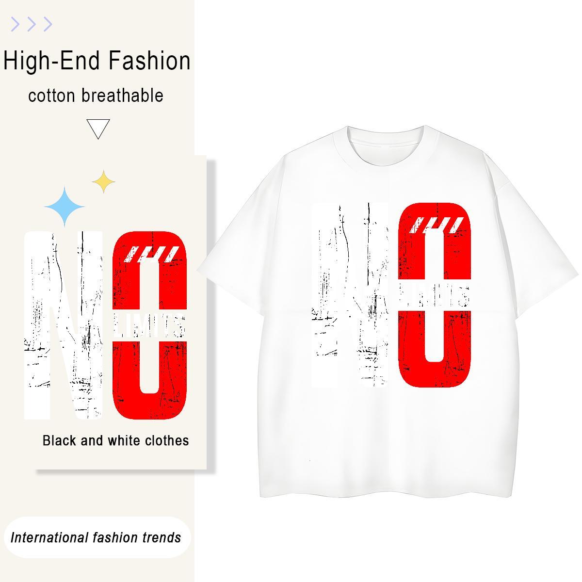 Wholesale Men Clothes T-Shirt High Street Hip Hop 230g 100% Cotton Floral Print Breathable Short Sleeve letter Men T Shirts Brand Tops Shirt