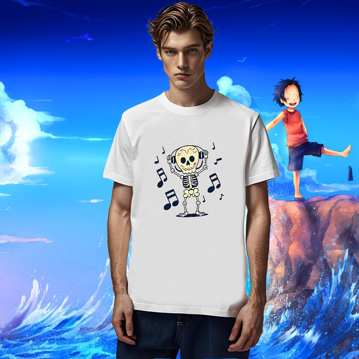 New Designer Men T Shirts skull Top Tees 230g Pure Cotton Sports Casual Classic DIY Printed Round Neck Short Sleeve Men Tops Tees