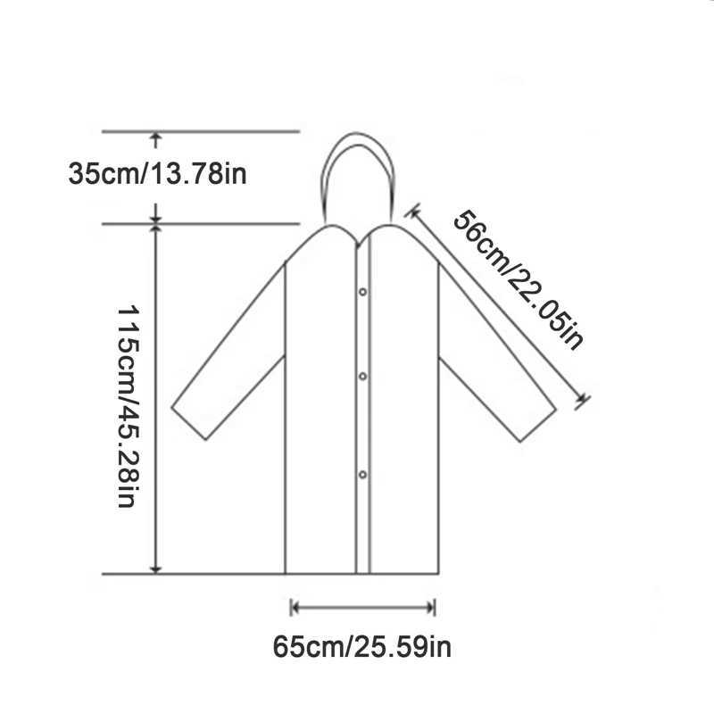 EVA Women Raincoat Rain Poncho Waterproof Rain Coat Women Clear Transparent Camping Waterproof Rainwear Breathable Rain Jacket Y240810