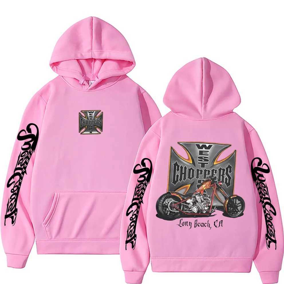 West Coast helicopter graphic hoodie mens retro streetwear mens long sleeved oversized sportswear mens Gothic hoodieW24072536874 3