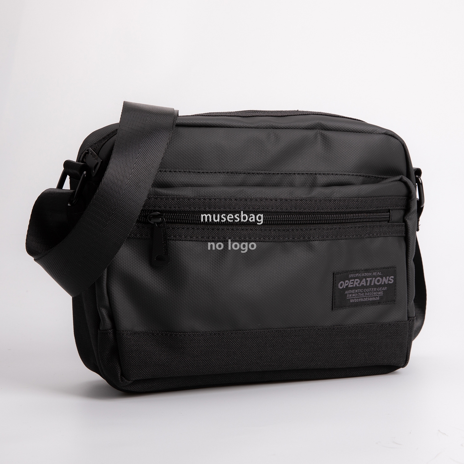 Men's bag shoulder bag crossbody bag Canvas casual student messenger bag Camouflage contrast crossbody bag Rain trend bag