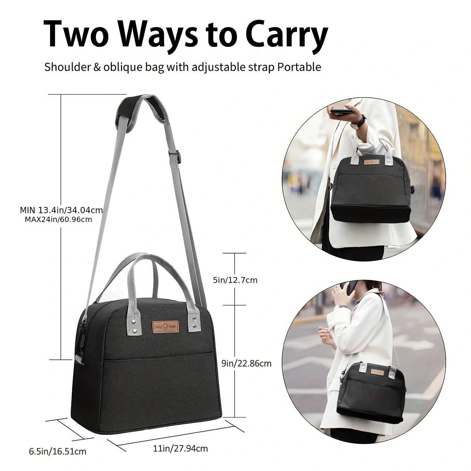 Terry. HU Womens Lunch Bag Insulated Bag Packaged Food Hot Bag Childrens Lunch Bag Refrigerant Bag W240812
