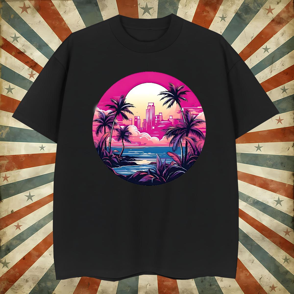 Customized 230g Cotton Men T Shirts Beach Couples T Shirts Polos Round Neck Short Sleeve Loose Fit DIY Logo Oversized