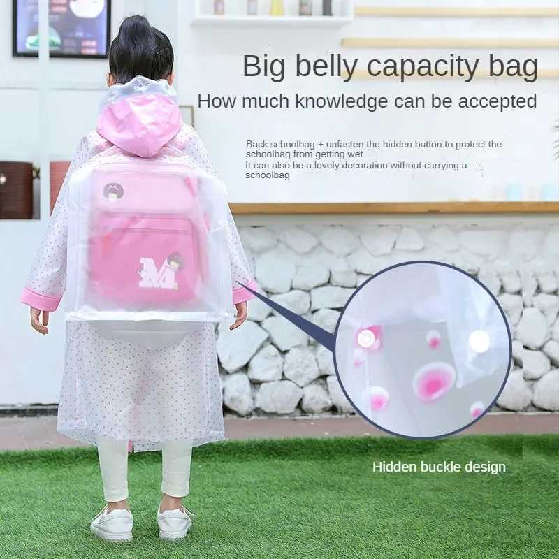 Childrens Raincoat Rainstorm Proof Full Body Childrens One-piece Poncho Waterproof Poncho for Rain Coats Man Raincoats for Men Y240810