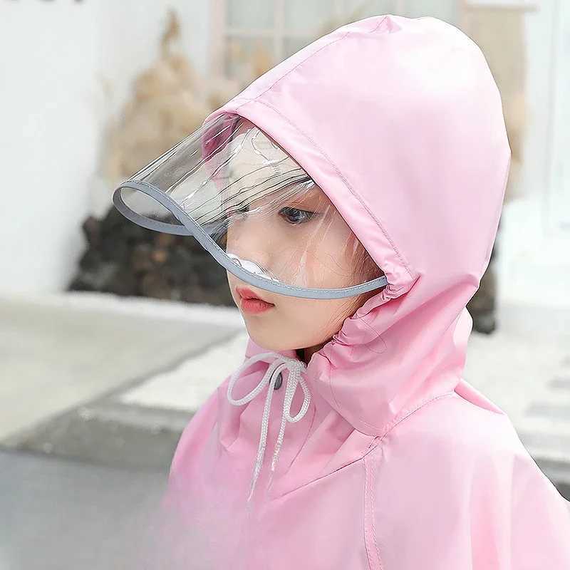 Childrens Full Body Waterproof Raincoat Elementary School Childrens Raincoat and Rainpants Set Split Style Boys and Girls Y240810