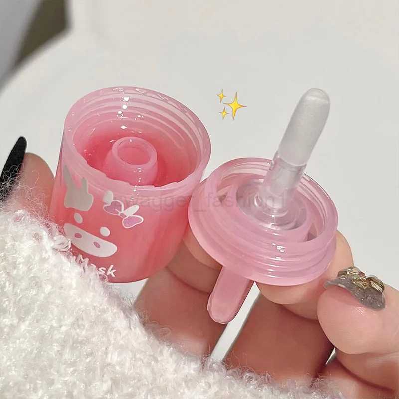 Cute Little Bucket Lip Mask Moisturizing Lips Care Jelly Colorless Lip Balm Refreshing Non-Sticky Clear Lip Primer Gloss MakeupXJ240812