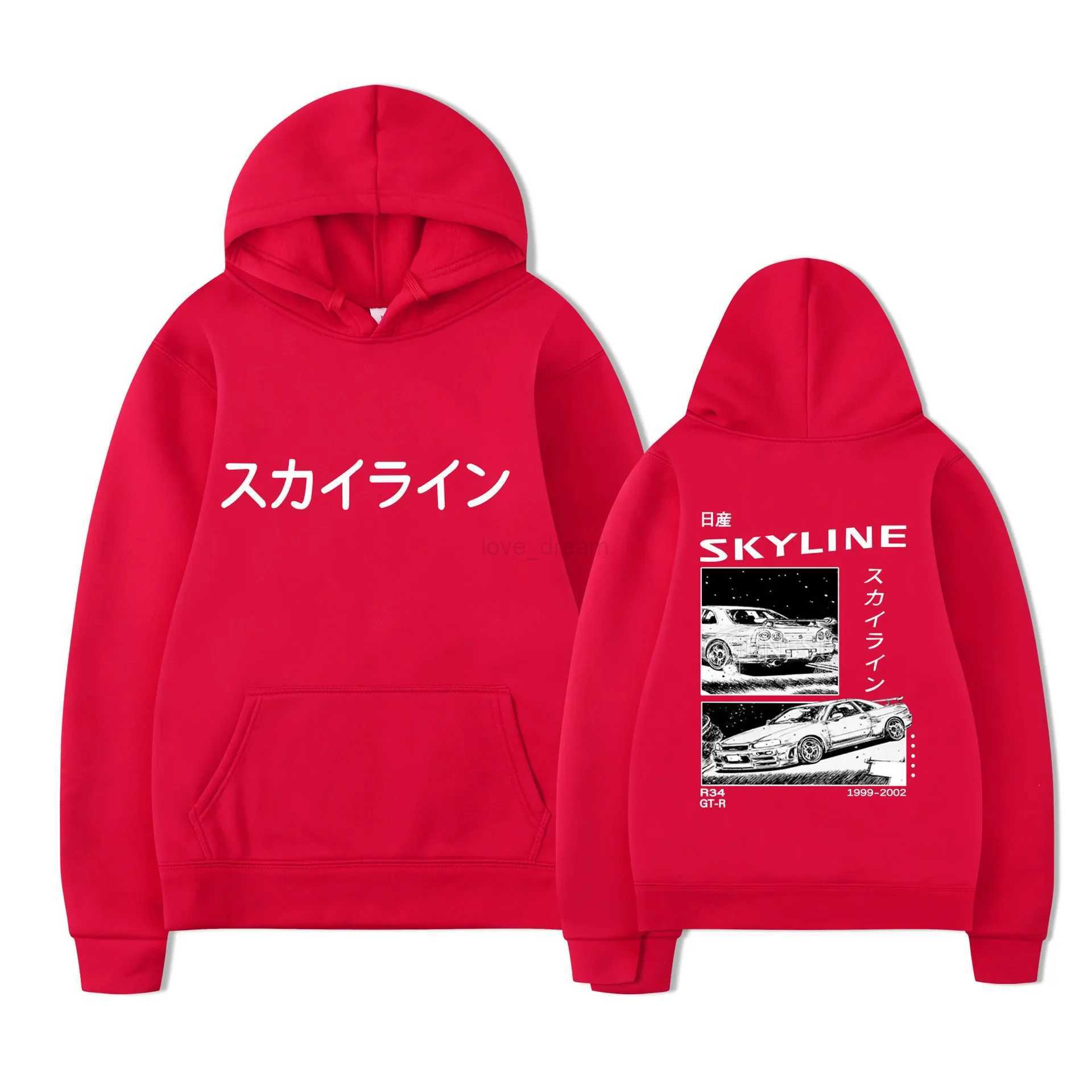 Anime Drift AE86 Initial D Double sided Street Fashion Casual Hoodies for Men and WomenXJ240812