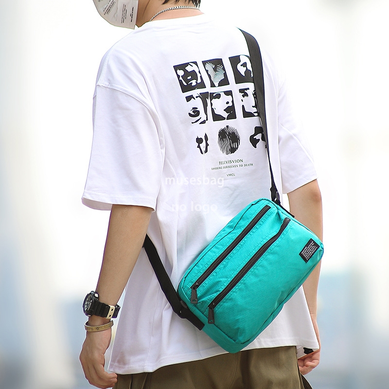 Japanese men's shoulder bag ins style casual crossbody bag personality trend Korean messenger bag students new small span bag