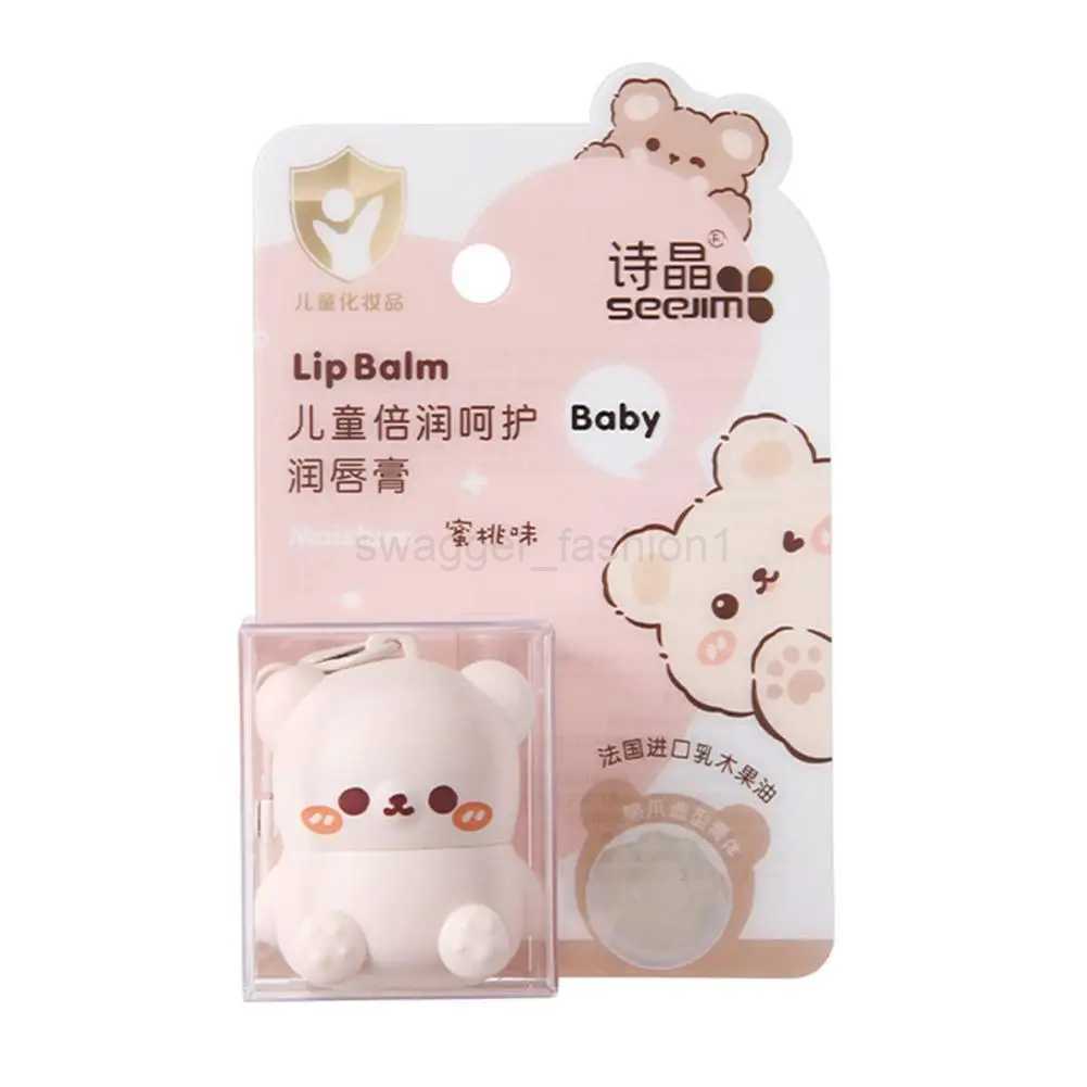 Cute Little Bear Lip Balm For Kids Moisturizing Anti-dry Anti Crack Mini Lip Balm Lipstick With Keychain Decorations Lip Ca G5C6XJ240812