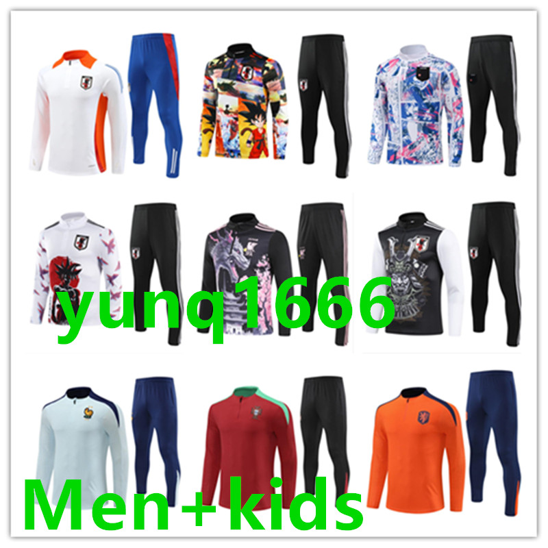 24 25 Japan soccer jerseys tracksuit MINAMINO MITOMA KUBO ENDO TOMIYASU 2024 men and kids Japanese anime Long sleeve football training Sportswear kit