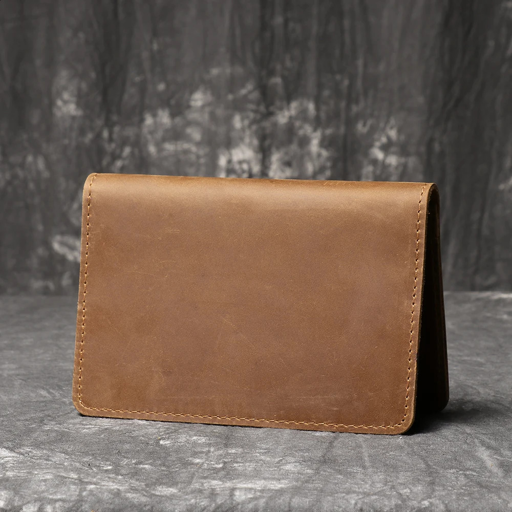 Leather mens and womens passport bags document card flight ticket storage for overseas business travel 240810