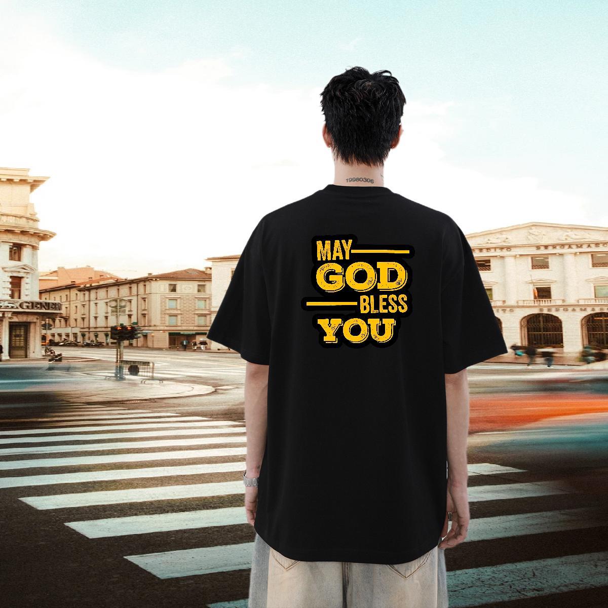 DIY Mens T Shirts letter Clothings 230g Cotton Street Soft DIY Printed Crew Neck Men Tees