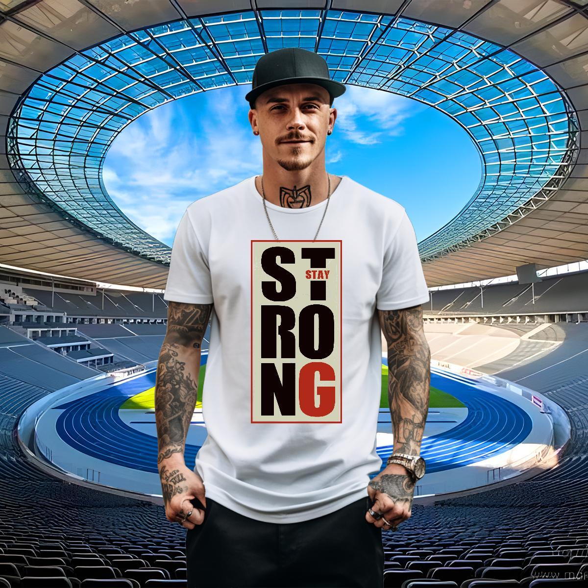 Customized T Shirt For Man letter Tops 100% Cotton 230g Daily Wear Designer Plus Size Custom Pure Cotton Men Tees