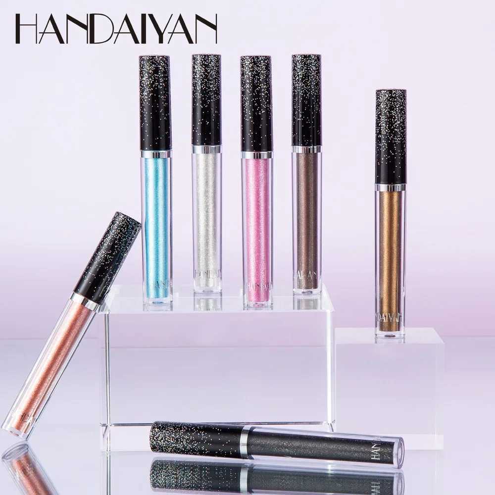 HANDAIYAN Liquid eye shadow Metal Diamond Shiny eye shadow Pen Galvanized eye shadow Palette Lasting Low Brightness CosmeticsW241212
