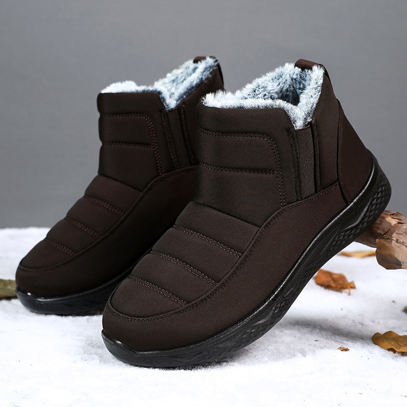 Ddmysports Live Broadcast Of Snow Men S Plush And Thick Boots Polyurethane Thermal Insulation Couple Cotton Shoes Outdoor Shoes