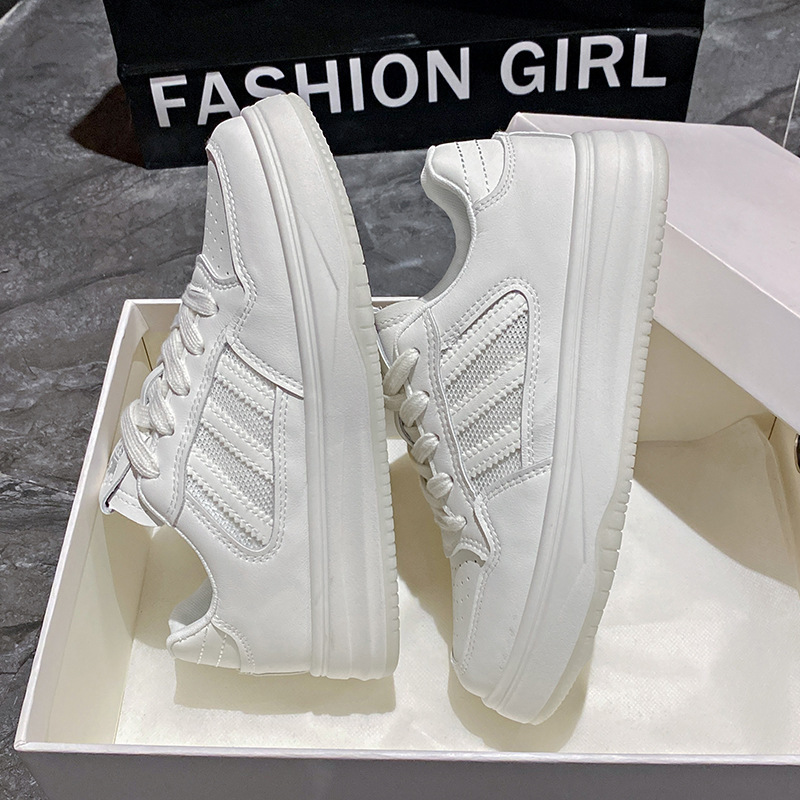 Ddmysports Summer New Breathable Little White Thick Sole Matsuke Korean Edition Versatile Sports Board Shoes Women BN Outdoor
