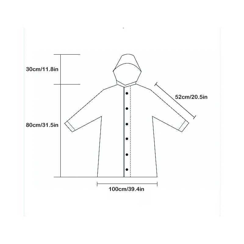 EVA Thickened Children Raincoat Reusable Transparent Fashion Rainwear Hooded Rain Coat Girl And Boy Outdoor Tour Cute Raincoat Y240813