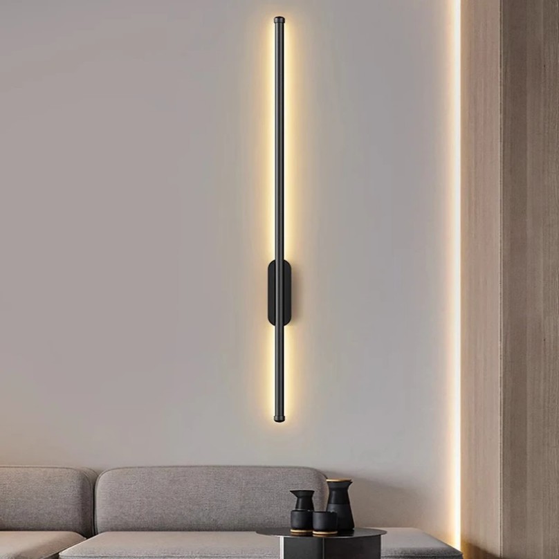 100cm 80cm 60cm Wall Light Modern Simple For Wall Kitchen Corridor Lighting Fixture Wall Lamp Bedroom Living Room Black Gold LED Ceiling Lights