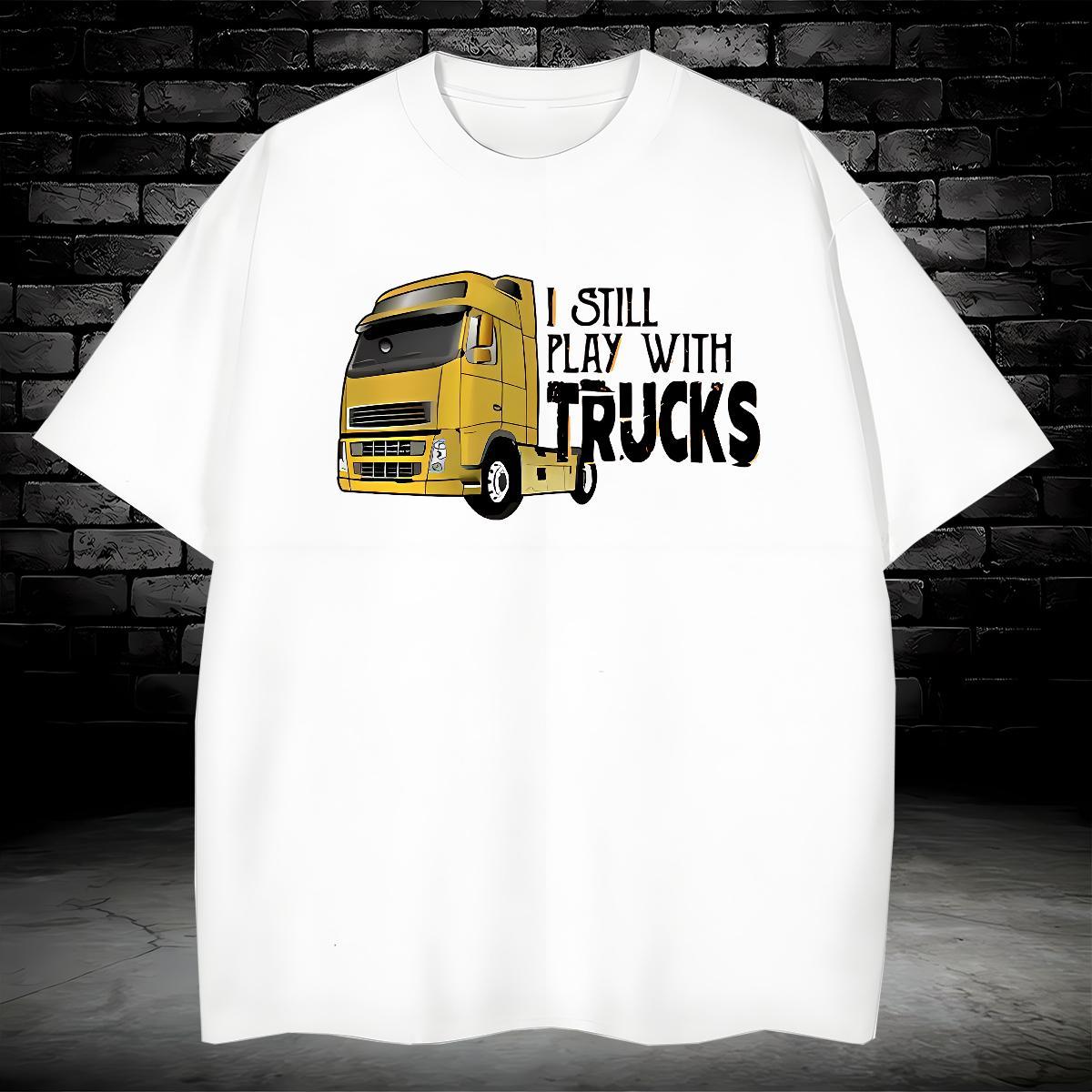 Brand Tshirts car 100% Cotton 230g Outdoor Breathable Soft T-Shirts for Men Anime 2024 Designer Tees