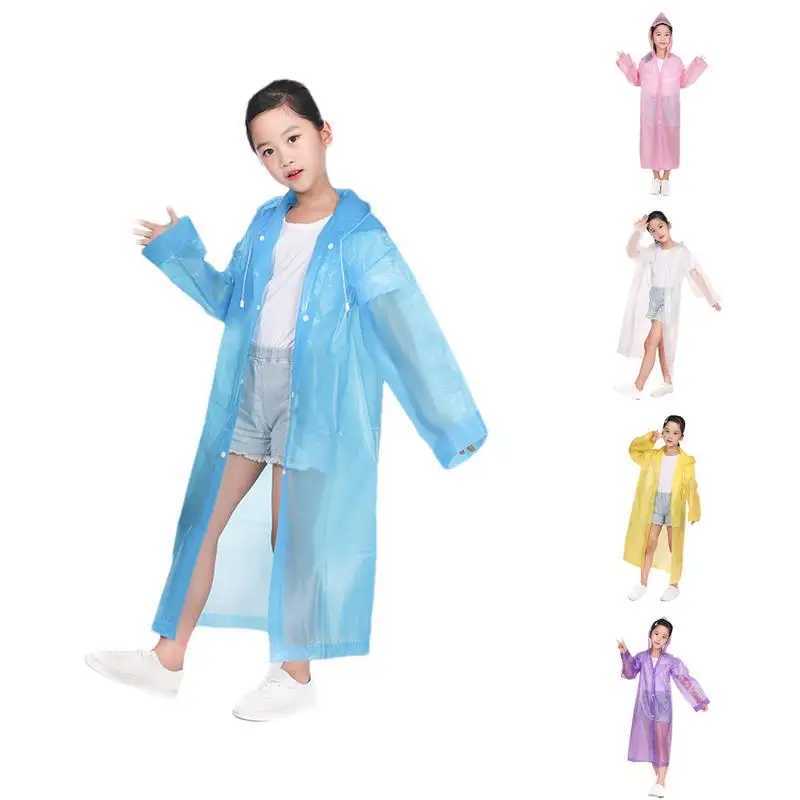 Boys Rain Jacket Rain Poncho Reusable Rain Jacket Girls Toddler Raincoat Skin-Friendly Waterproof Rain Jacket Boys Kids Rain Y240810