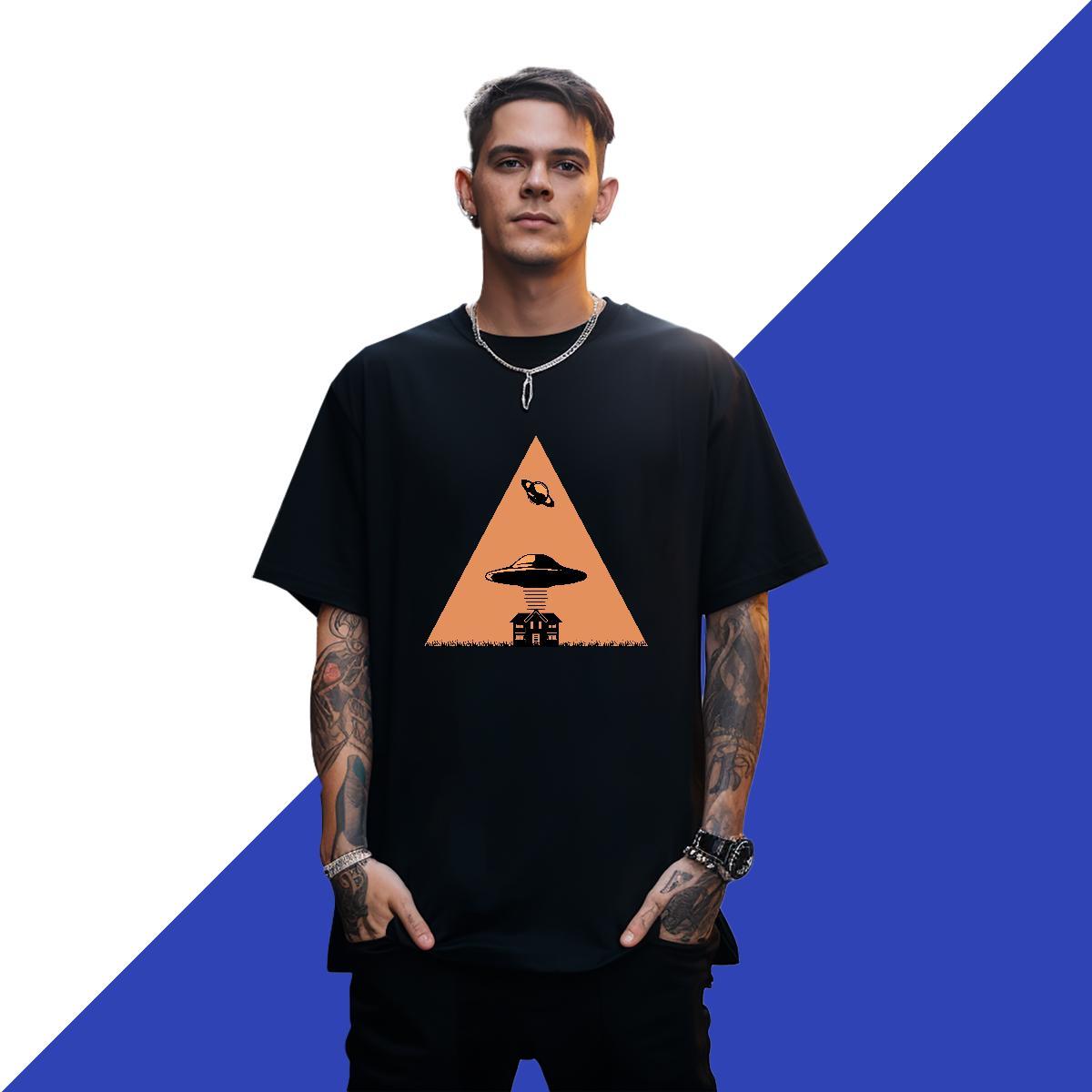 High Quality Men Clothes T-Shirt ET 100% Cotton 230g Sport Short Sleeve Soft T Shirt For Man Cartoon Print Brand Tee Shirt