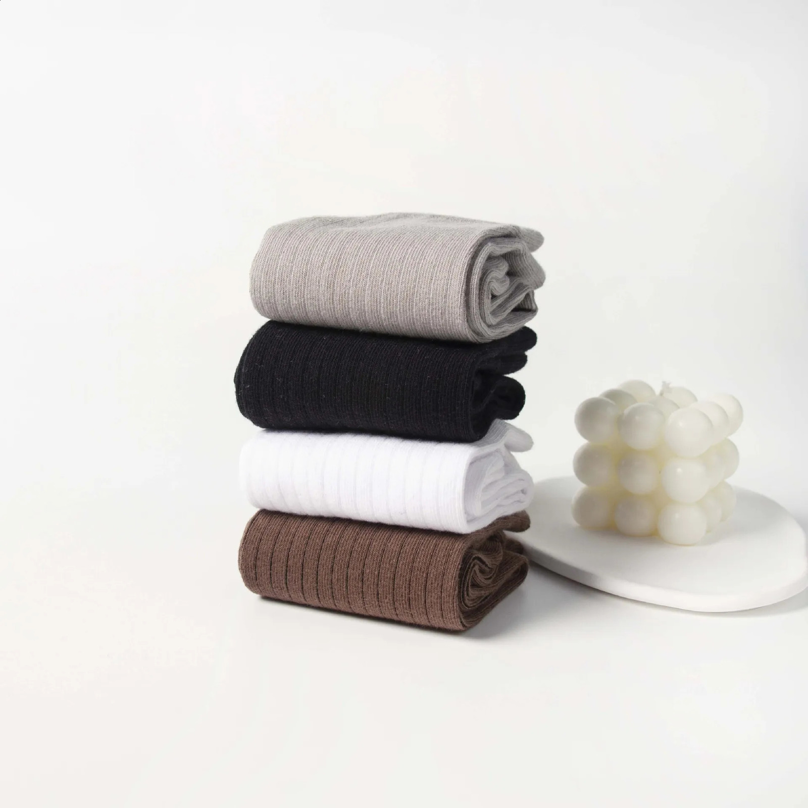 summer Fall Solid color simple vertical stripe socks Neutral socks student socks Cotton socks Wicking sweat and deodorant hi 240812