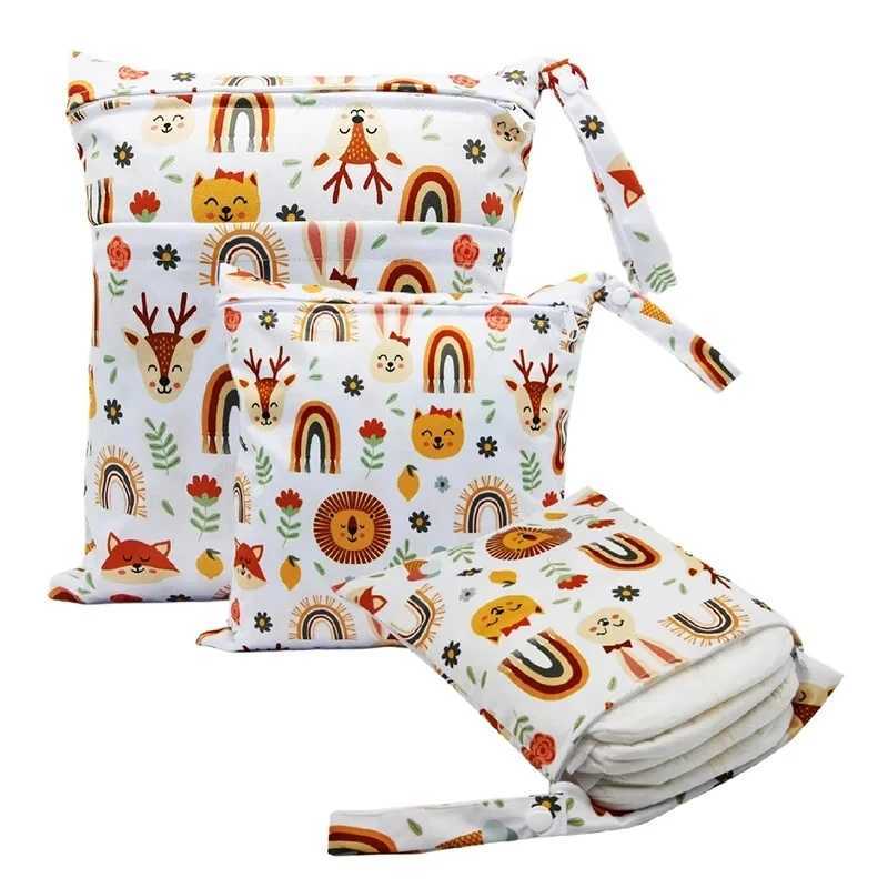 Waterproof diaper bag portable multifunctional baby diaper storage bag cartoon portable childrens storage bag W240812