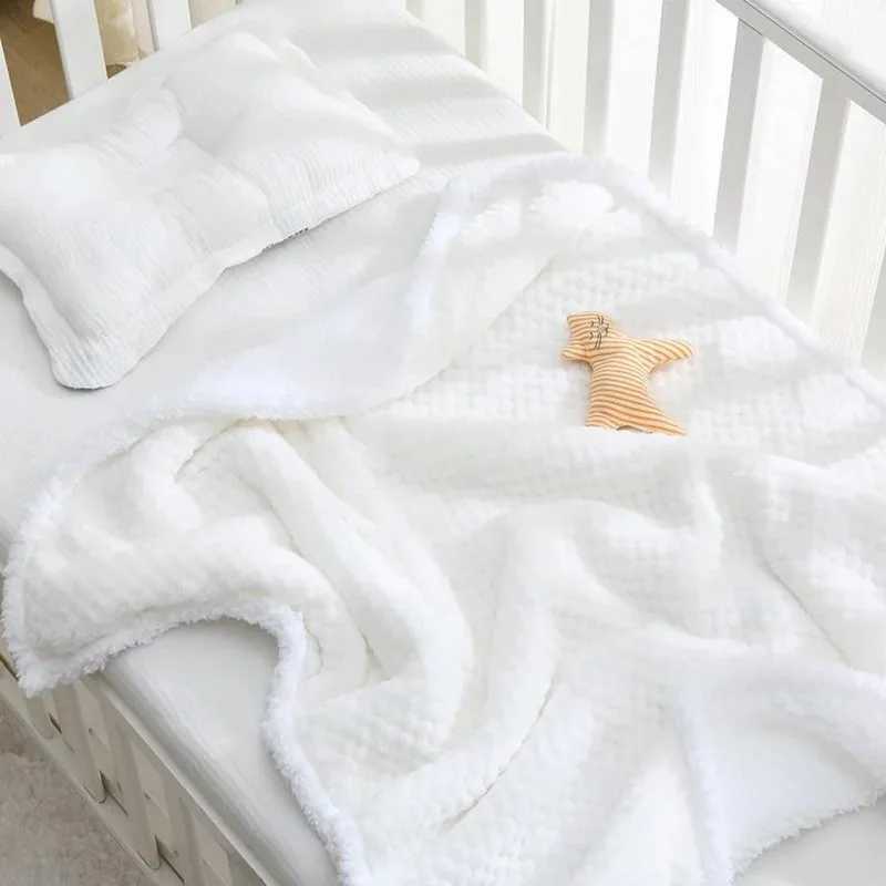 Newborn hot sheep blanket soft swadi envelope packaging bedding baby blanket baby blanket baby blanket baby blanketW240810