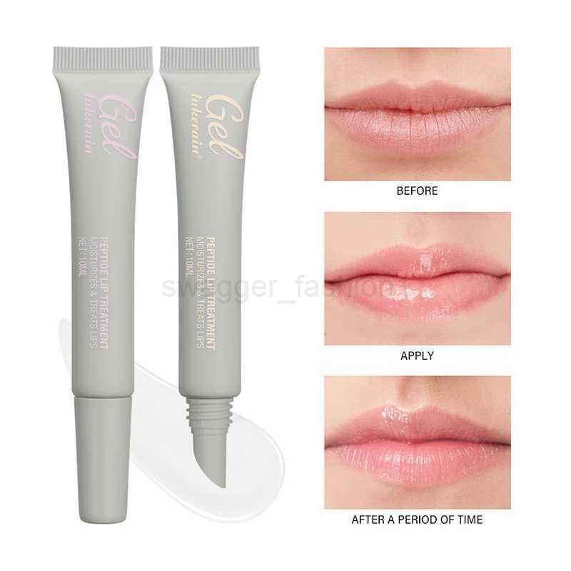 Lip Treatment Moisturizing And Repairing Peptide Lip Mask Gel Remove Dead Skin Lip Balm Base Lip Care Cream Beauty Health 10mlXJ240812