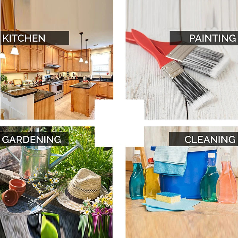 100pcsset Transparent Easy Use Kitchen Aprons For Women Men Cooking Apron White Disposable Cleaning 240810