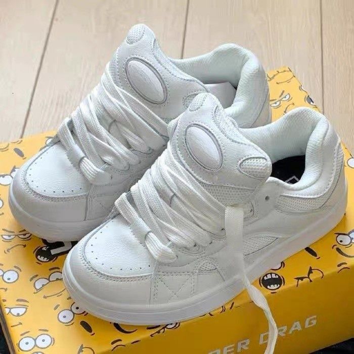 Ddmyoutdoor Classic High Loo Bread Niche Low Top Board Women S Trendy Versatile Casual White Outdoor Shoes