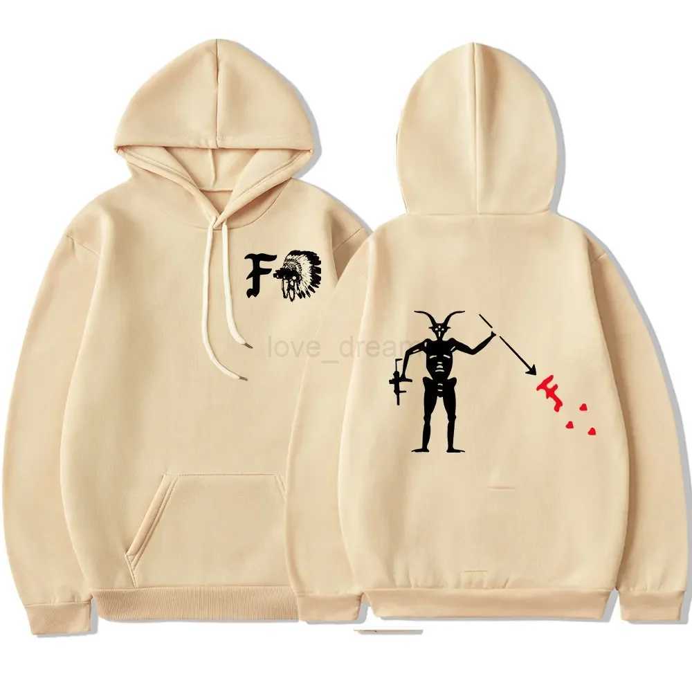 Forward Observations Group Hoodie Death Skeleton Satan Men Graphic Hooded Sweatshirts Gothic Clothes Hoodies Harajuku StreetwearXJ240812