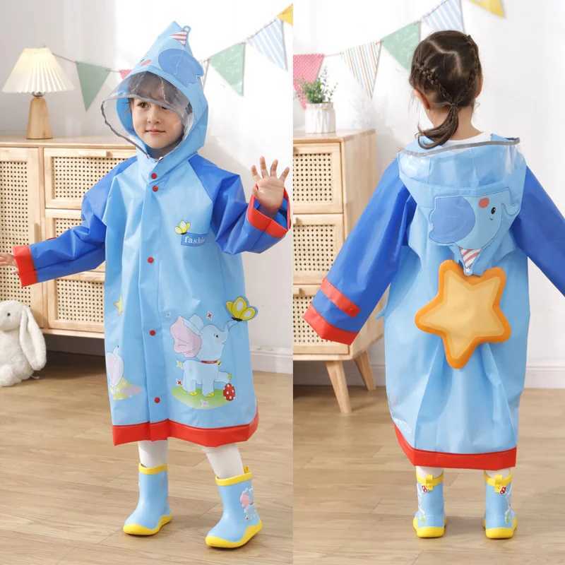 Three-dimensional Pattern Childrens Raincoat Women Boys Kids Raincoat Baby Rain Boots Rain Set Y240810