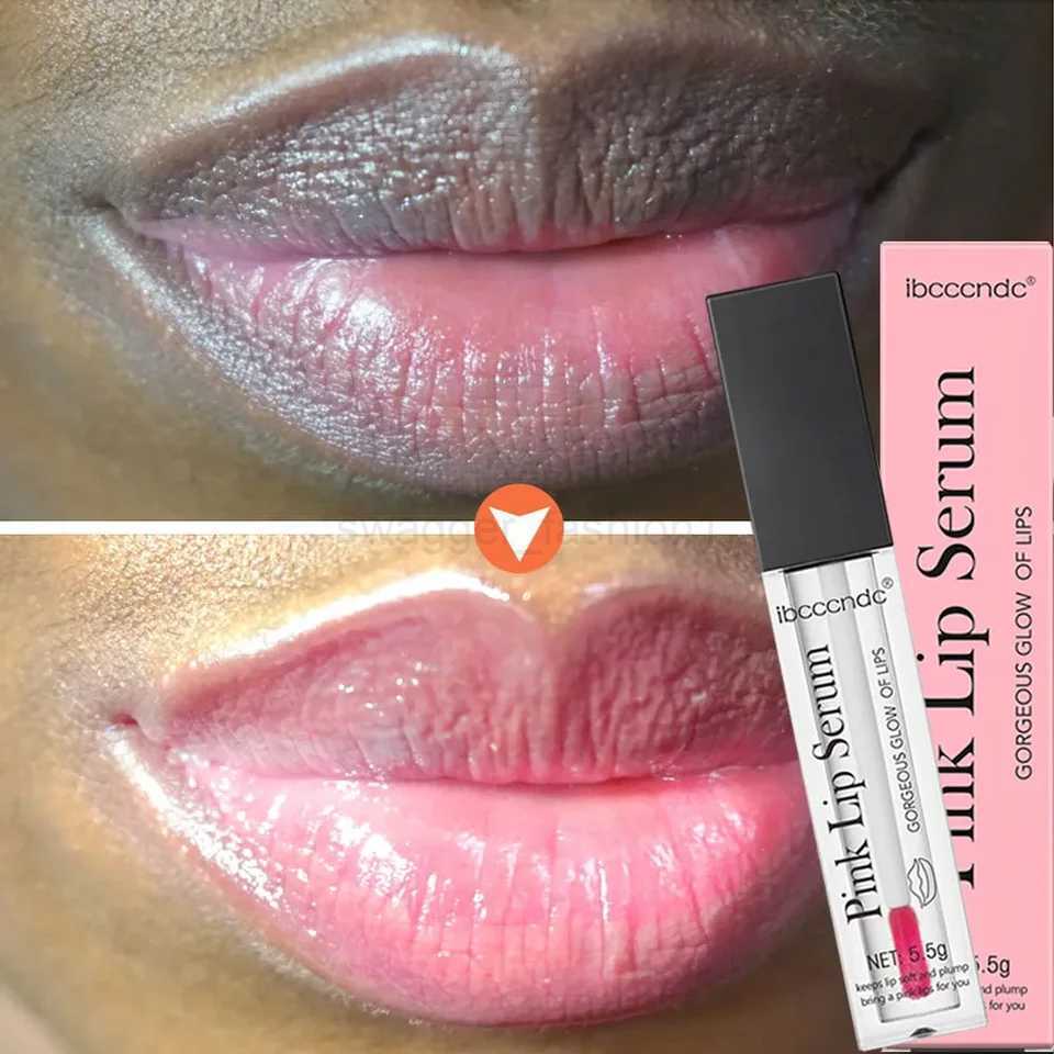 Lips Pink Serum Remove Dark Smoke Lip Plumping Oil Bleaching Melanin Repair Lip Lines Moisturizing Brighten Lip Care CosmeticsXJ240812