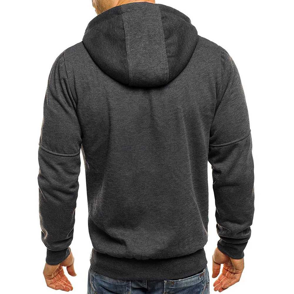 Spring Autumn New Mens Jackets Hooded Coats Casual Zip Up Sweatshirts Male Tracksuit Fashion Mens Hoodies Clothing OuterwearXJ240812