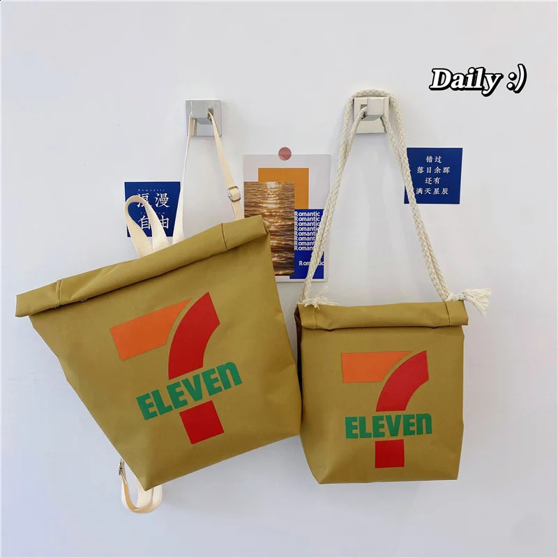 Fashion Cartoon Shoulder Bag Casual Student Funny Schoolbag Nylon Backpack Large Capacity Crossbody Bag Creative Fun Handbag 240812