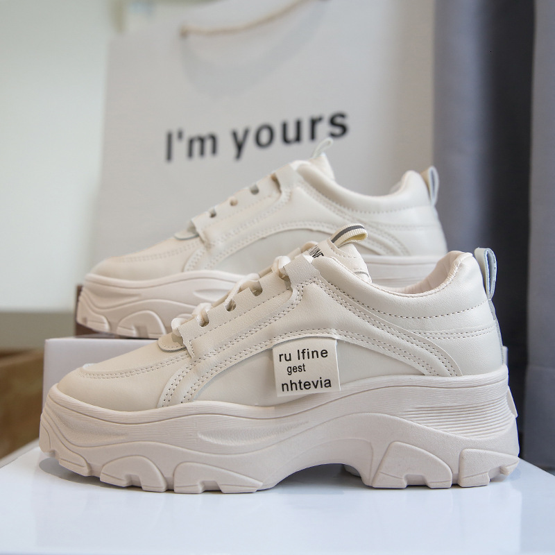 Ddmysports Spring New Thick Sole Little White Student Sports And Casual Korean Version Versatile Tall Dad Shoes Women A Outdoor