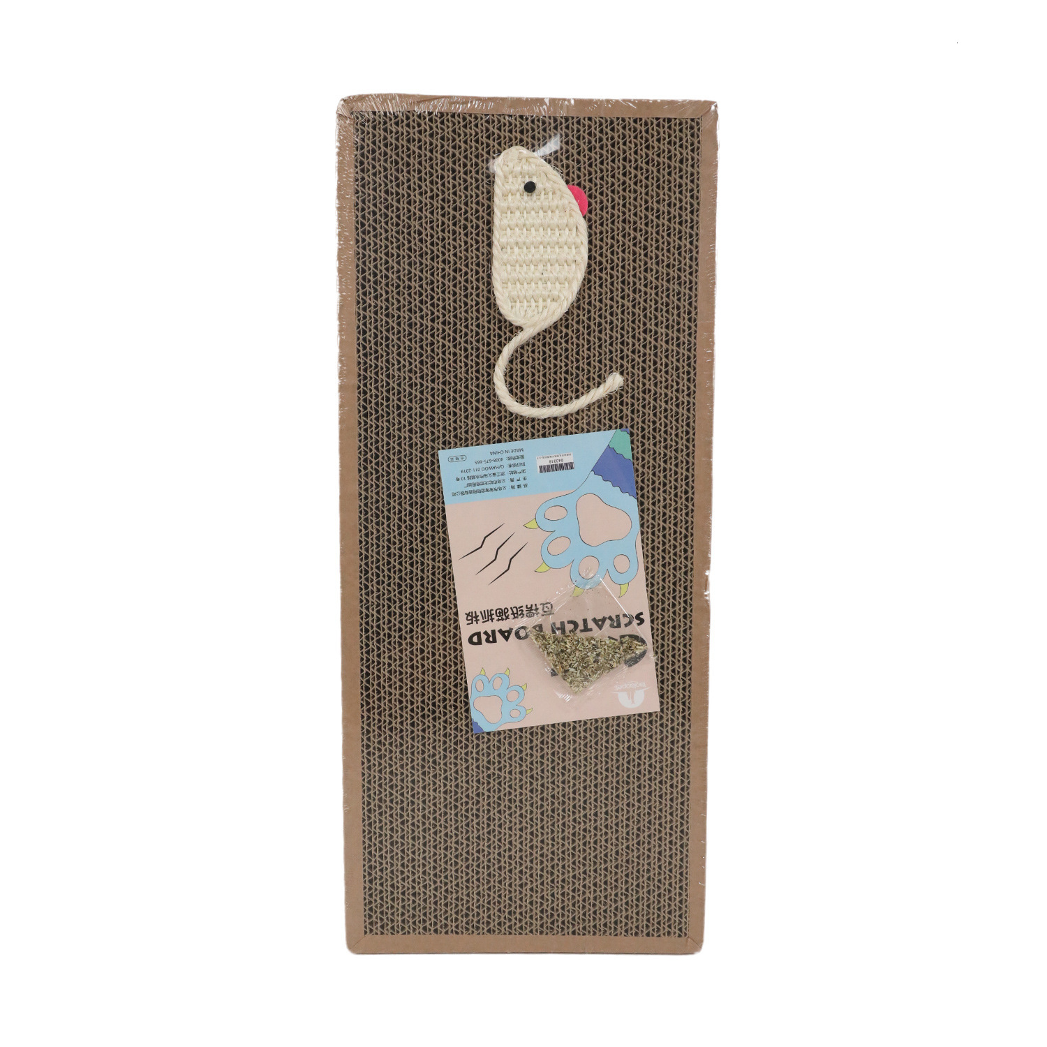 Cat sisal board, mouse bait, corrugated paper, paw grinding, scratch pad, cat teasing toy