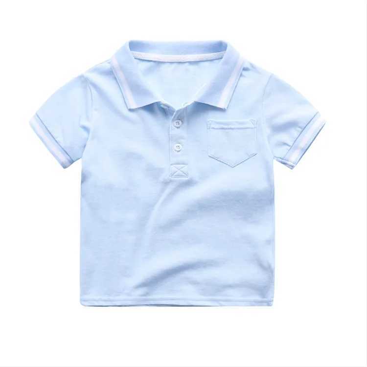 Summer Kids Polo Shirt Boys Short Sleeve Lapel Polos Clothes for Girls Cotton Print Breathable Kids Polo Shirt Children TopsXJ241225