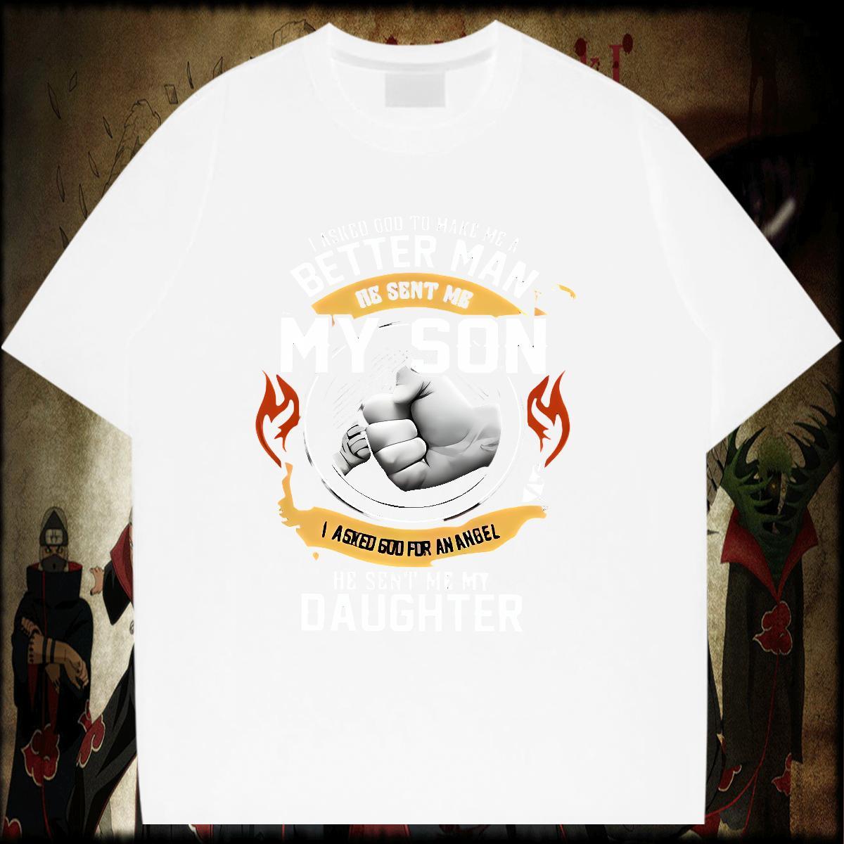 Fashion Casual 230g Cotton T Shirts Men hands Anime Printing Street Men Clothes T-Shirt Tops Shirt Short Sleeve O-Neck Popular Custom Print Oversized