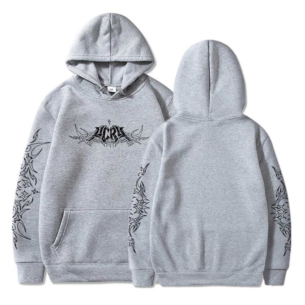 Y2k Dark Tribal Hoodie Men Fashion Warm Sweatshirt Graphical Printed Hip Hop Hoodies Casual Streetwear Spring Autumn New HoodiesXJ240812