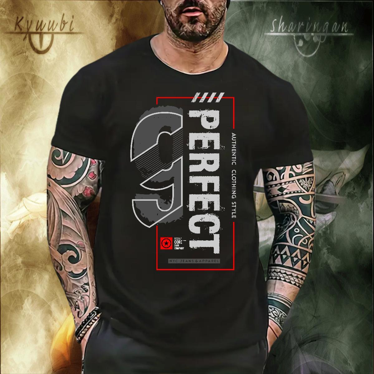 DIY Men T Shirts letter Wear 230g 100% Cotton High Street Hip Hop Comfortable Cartoon Print Short Sleeve O-Neck Tshirts