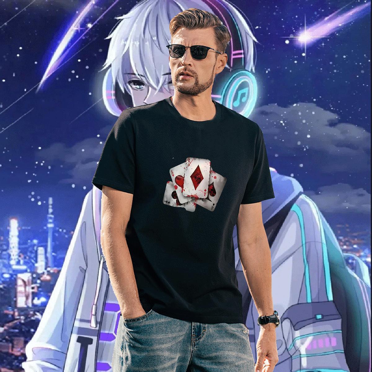 Casual New Mens T Shirts 230g 100% Cotton Men Tshirts Street Wear Crew Neck Breathable Graphic Wholesale Top Tees