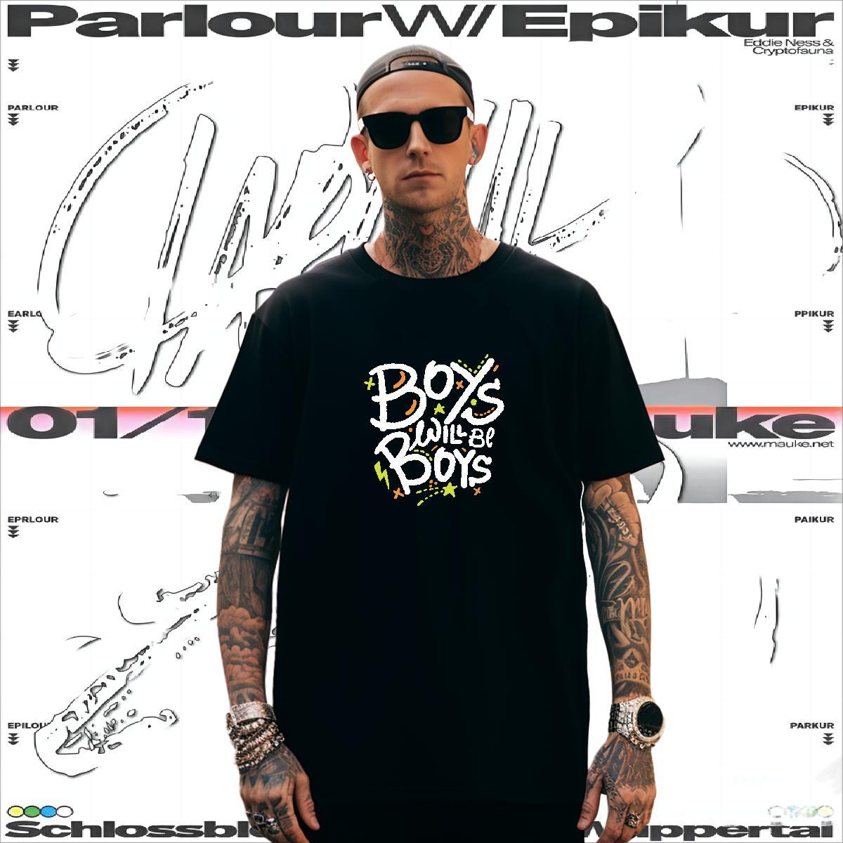 2024 230g Cotton Men T Shirts letter Summer Casual Mens Tshirts Polos O Neck Short Sleeves Comfortable Floral Print