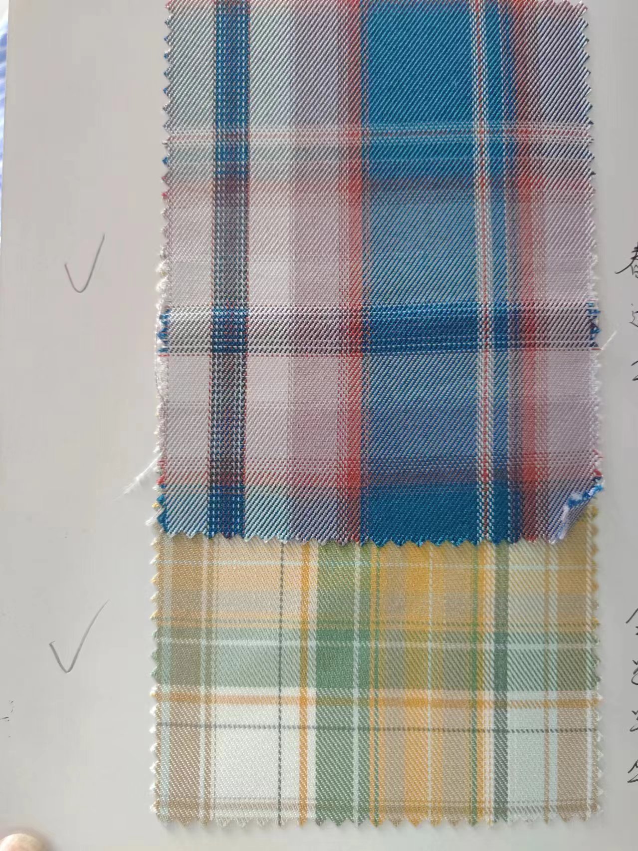 High quality and durable polyester check fabric is the ideal material for school uniforms