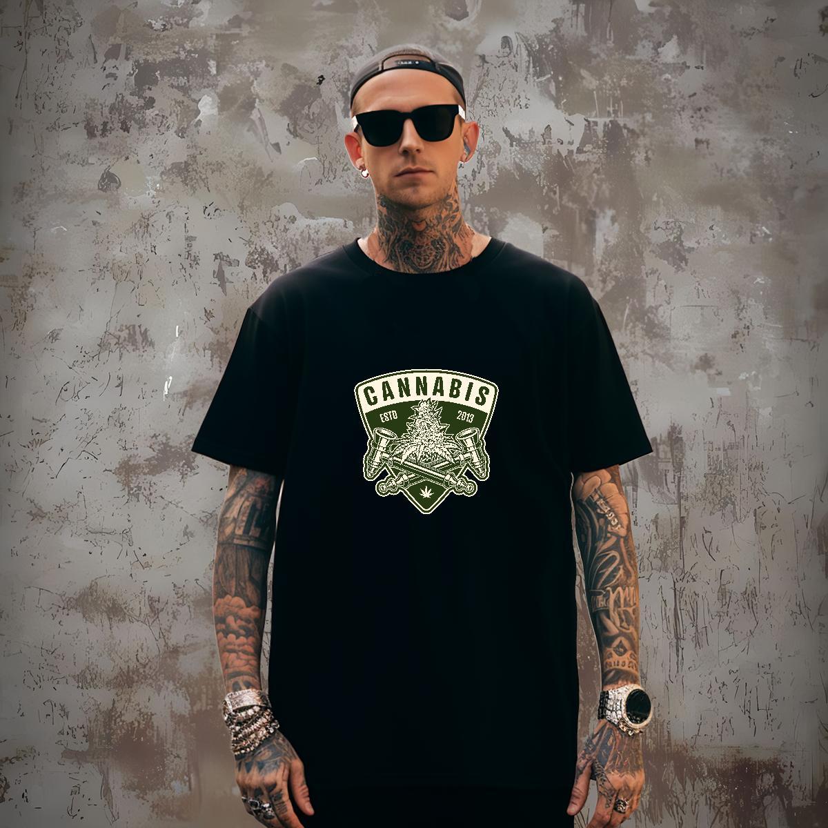 Casual New 230g 100% Cotton Man T Shirts tool Anime Printing Street Men Clothes T-Shirt Wear Pure Cotton Popular Custom Big Size
