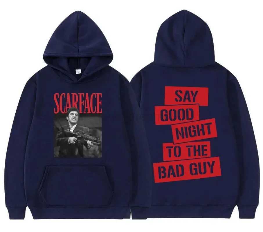 Scarface Hoodie Men Fashion Hoodie Kids Hip Hop Hoodie Mens Clothing Oversized Hoodie Boy Coats Unisex Sweatshirt Tony MontanaXJ240812