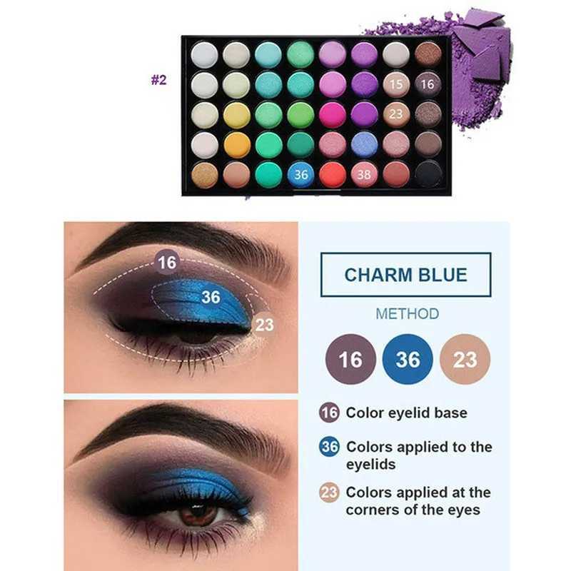 40/35/29/24 Color Eyeshadow Palette Earth Color Matte Waterproof Women Shiny Glitter Eye Shadow Makeup Lasting Korean CosmeticW241212